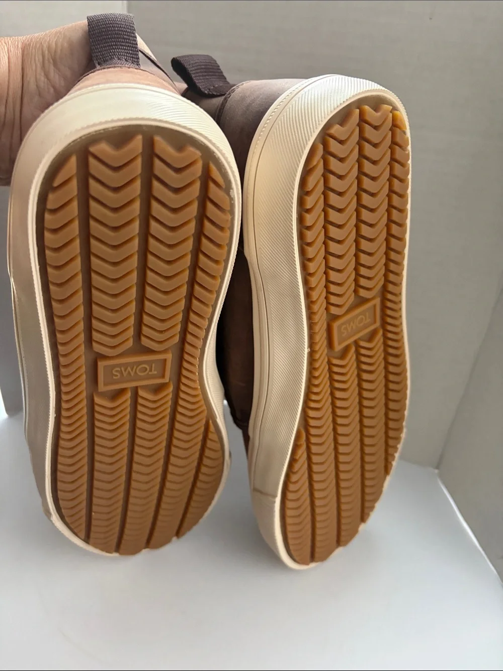 Toms brown leather